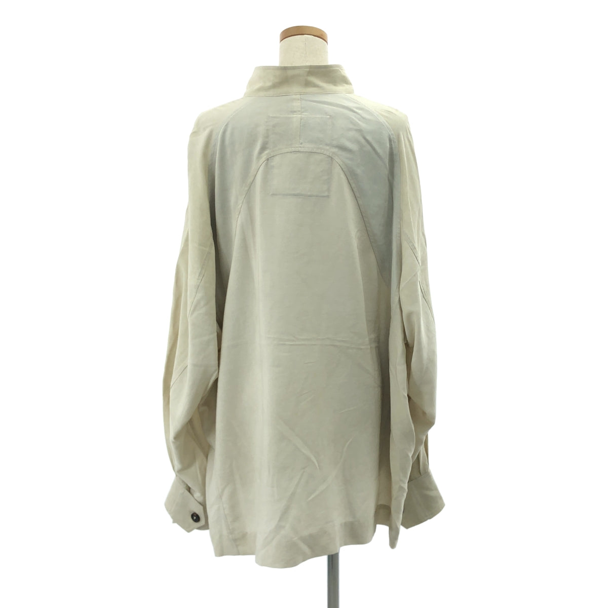 【美品】  ziggy chen / ジギーチェン | 2024AW | ZIGGY CHEN Stand Collar Pocket Shirt / オーバー シャツ ジャケット | 44 | Vintage White | メンズ