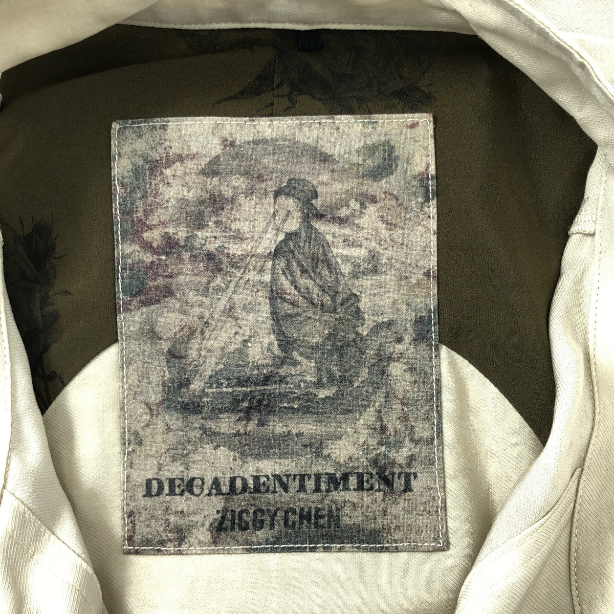 【美品】  ziggy chen / ジギーチェン | 2024AW | ZIGGY CHEN Stand Collar Pocket Shirt / オーバー シャツ ジャケット | 44 | Vintage White | メンズ