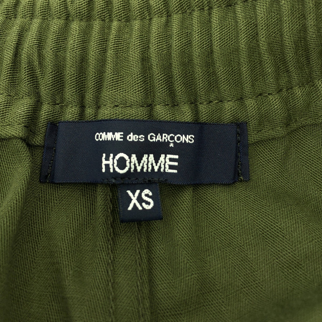 COMME des GARÇONS HOMME | 2025 春夏 |棉亞麻人字紋麵包師長褲| SHOPBOP尺寸 XS |男士