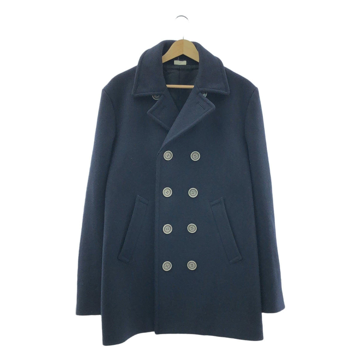 COMME des GARCONS HOMME PLUS / コムデギャルソンオムプリュス | 2013AW | ウール メタルボタン ダブルロング コート / 総裏地 | M | ダークネイビー | メンズ