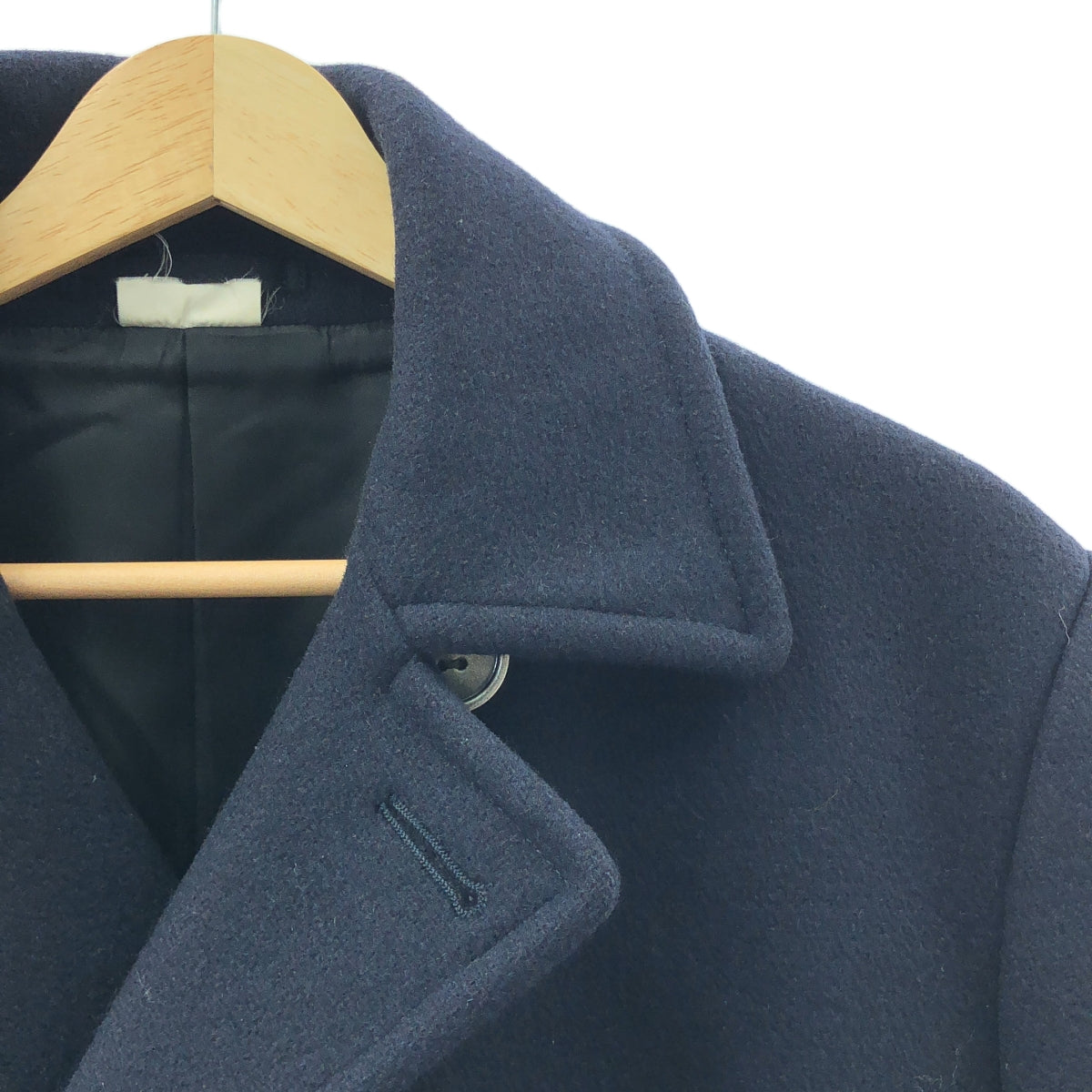 COMME des GARCONS HOMME PLUS / 콤데 갤슨 옴플루스 | 2013AW | 울 메탈 버튼 더블 롱 코트 / 총 안감 | M | 다크 네이비 | 남성