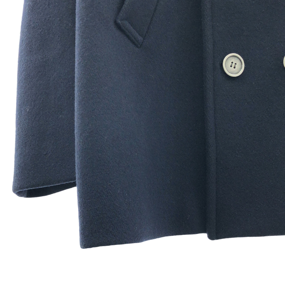COMME des GARCONS HOMME PLUS / 콤데 갤슨 옴플루스 | 2013AW | 울 메탈 버튼 더블 롱 코트 / 총 안감 | M | 다크 네이비 | 남성