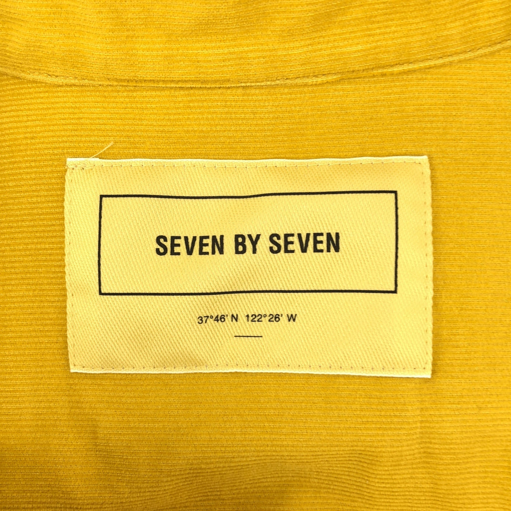 SEVEN BY SEVEN / セブン バイ セブン | CORDUROY TUCK SHIRTS コーデュロイ タック シャツ | M | マスタード | メンズ
