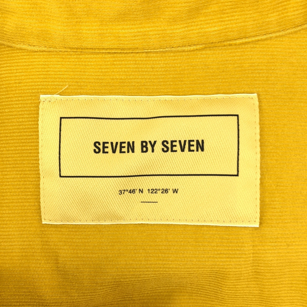 SEVEN BY SEVEN | 燈芯絨襯衫 | M | 芥末黃 | 男款