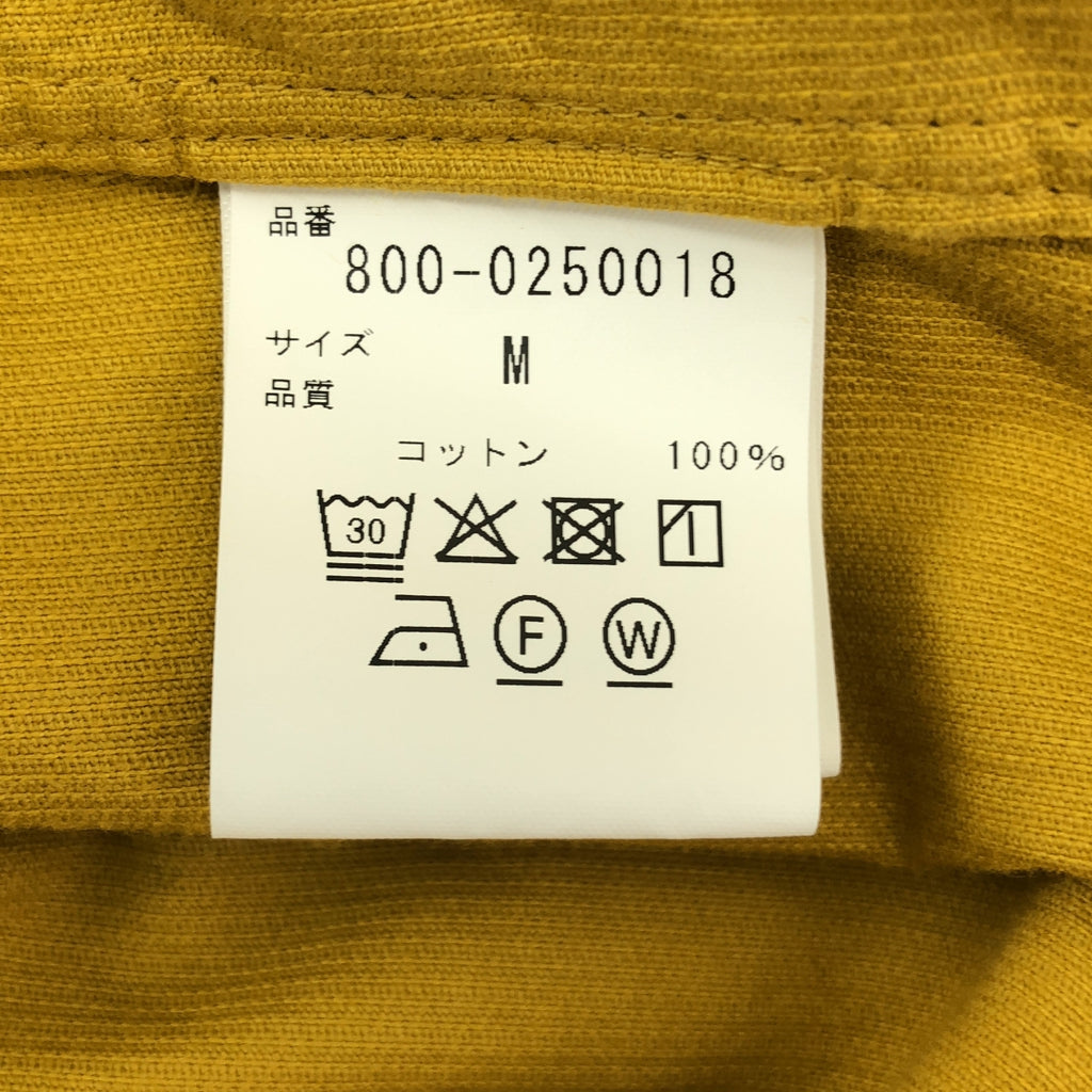 SEVEN BY SEVEN / セブン バイ セブン | CORDUROY TUCK SHIRTS コーデュロイ タック シャツ | M | マスタード | メンズ