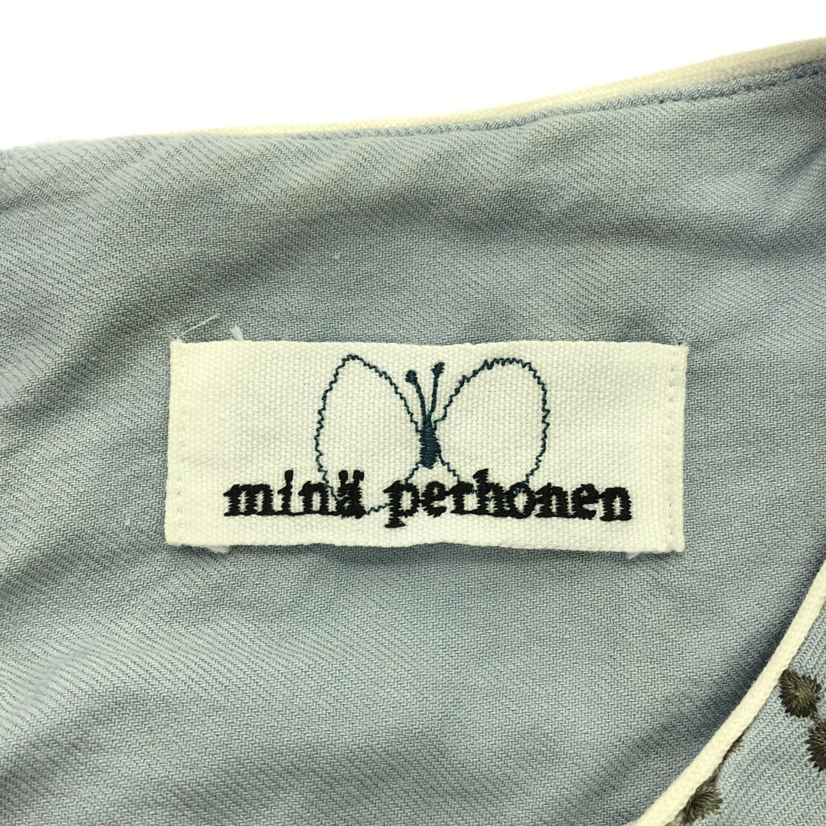 mina perhonen / ミナペルホネン | tambourine / タンバリン ワンピース / 総裏地 | 38 | ライトブルー系 | レディース