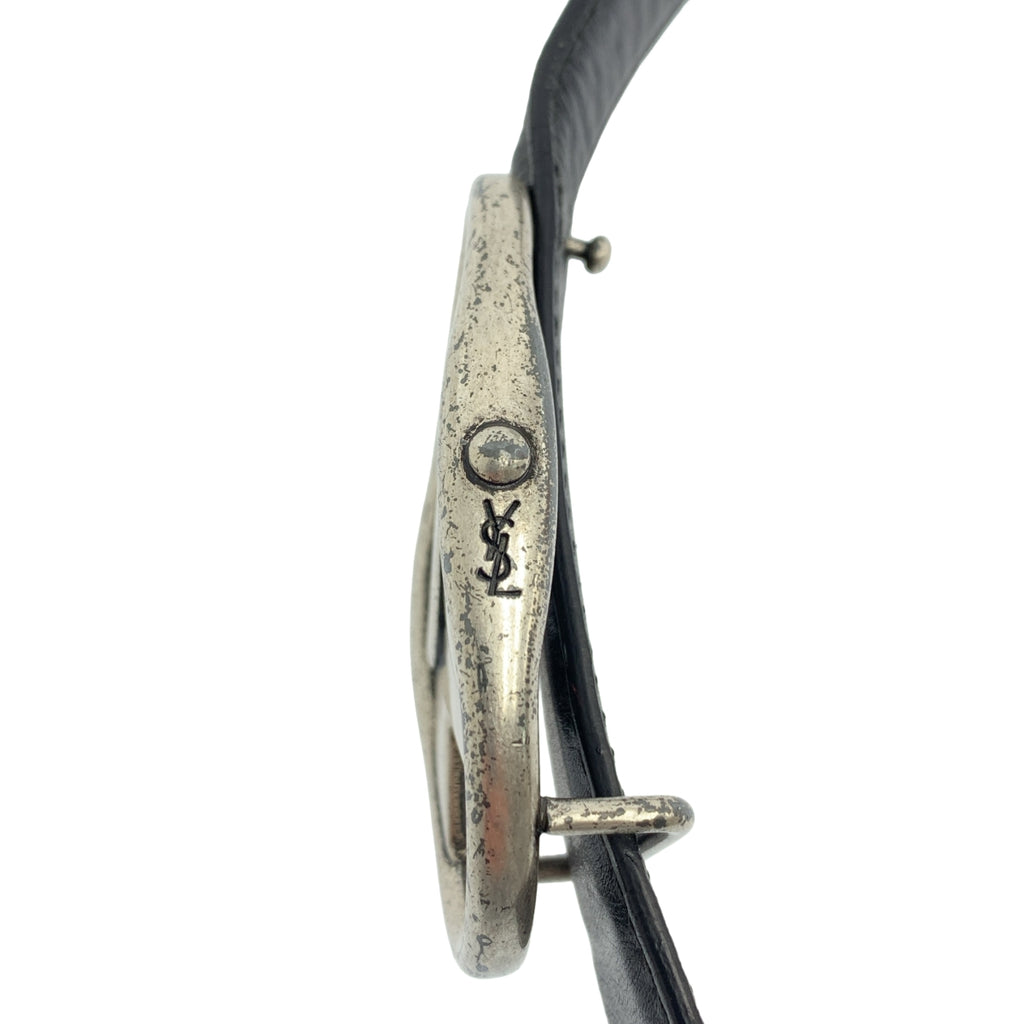 伊夫聖羅蘭 | YSL 標誌皮革腰帶 |