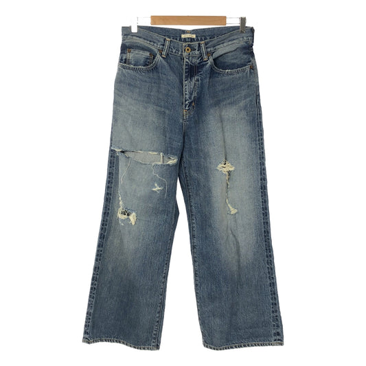 JOHNBULL / Johnbull | Attick by Johnbull Distressed Wide Denim Pants | 01 | Women's