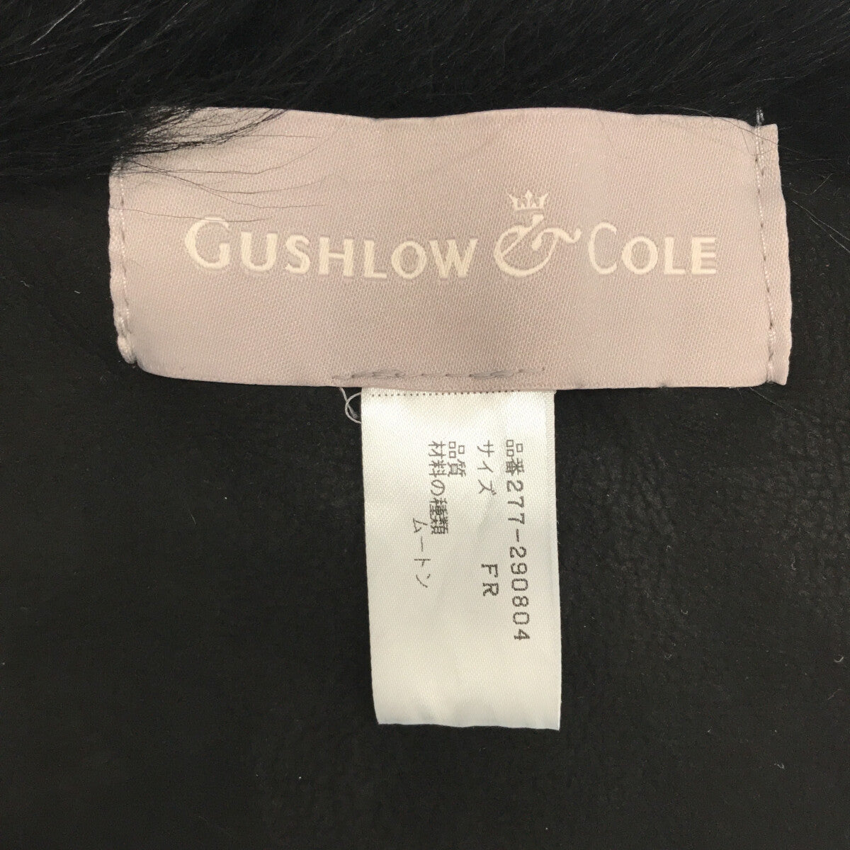 [Beautiful Condition] GUSHLOW &amp; COLE | Handmade Mouton Snood Scarf | Black | Women's