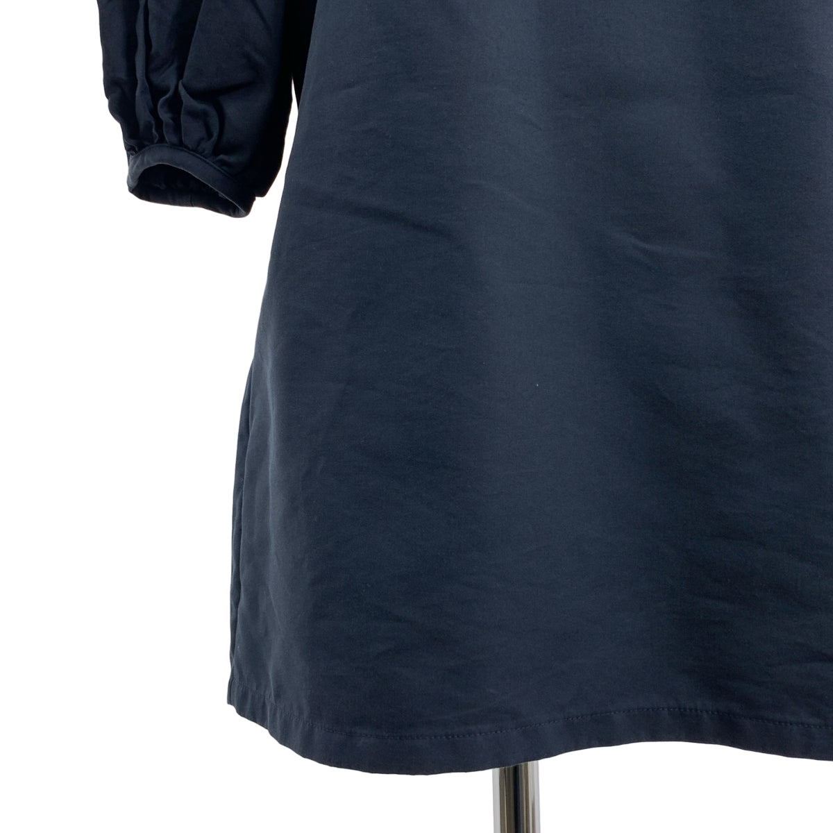 【美品】  CALVIN KLEIN / カルバンクライン | ジップ プルオーバー ワンピース | 36 | ネイビー | レディース