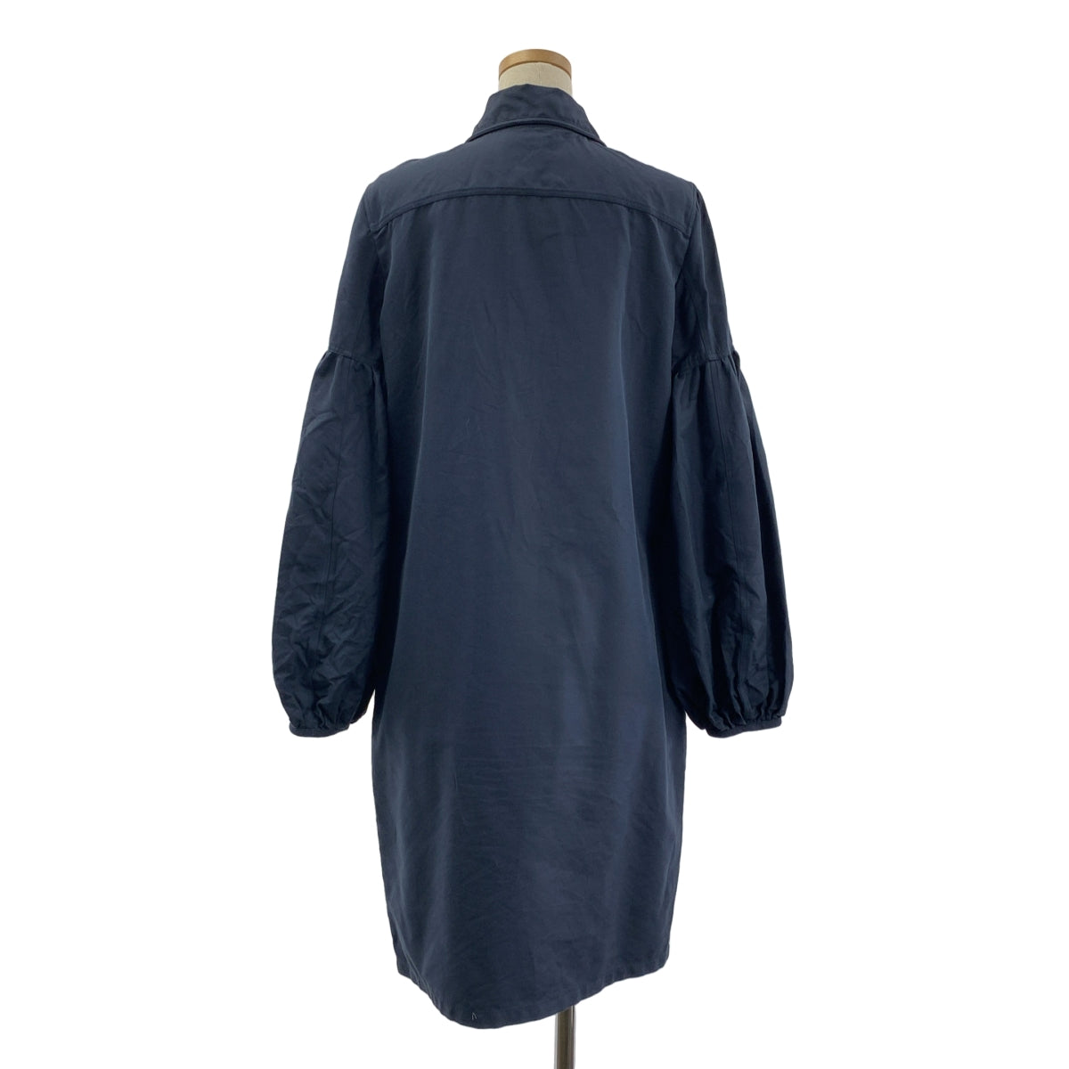 【美品】  CALVIN KLEIN / カルバンクライン | ジップ プルオーバー ワンピース | 36 | ネイビー | レディース