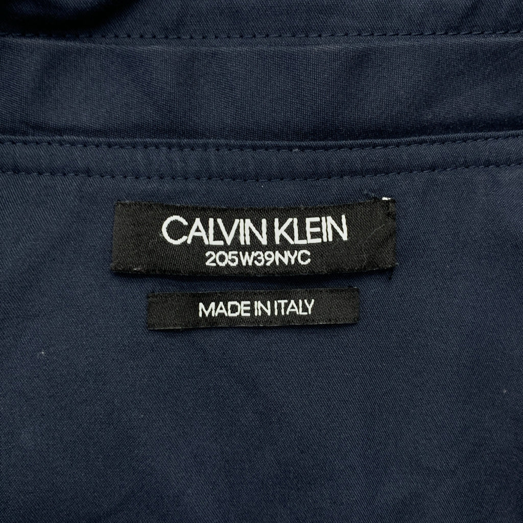 【美品】  CALVIN KLEIN / カルバンクライン | ジップ プルオーバー ワンピース | 36 | ネイビー | レディース
