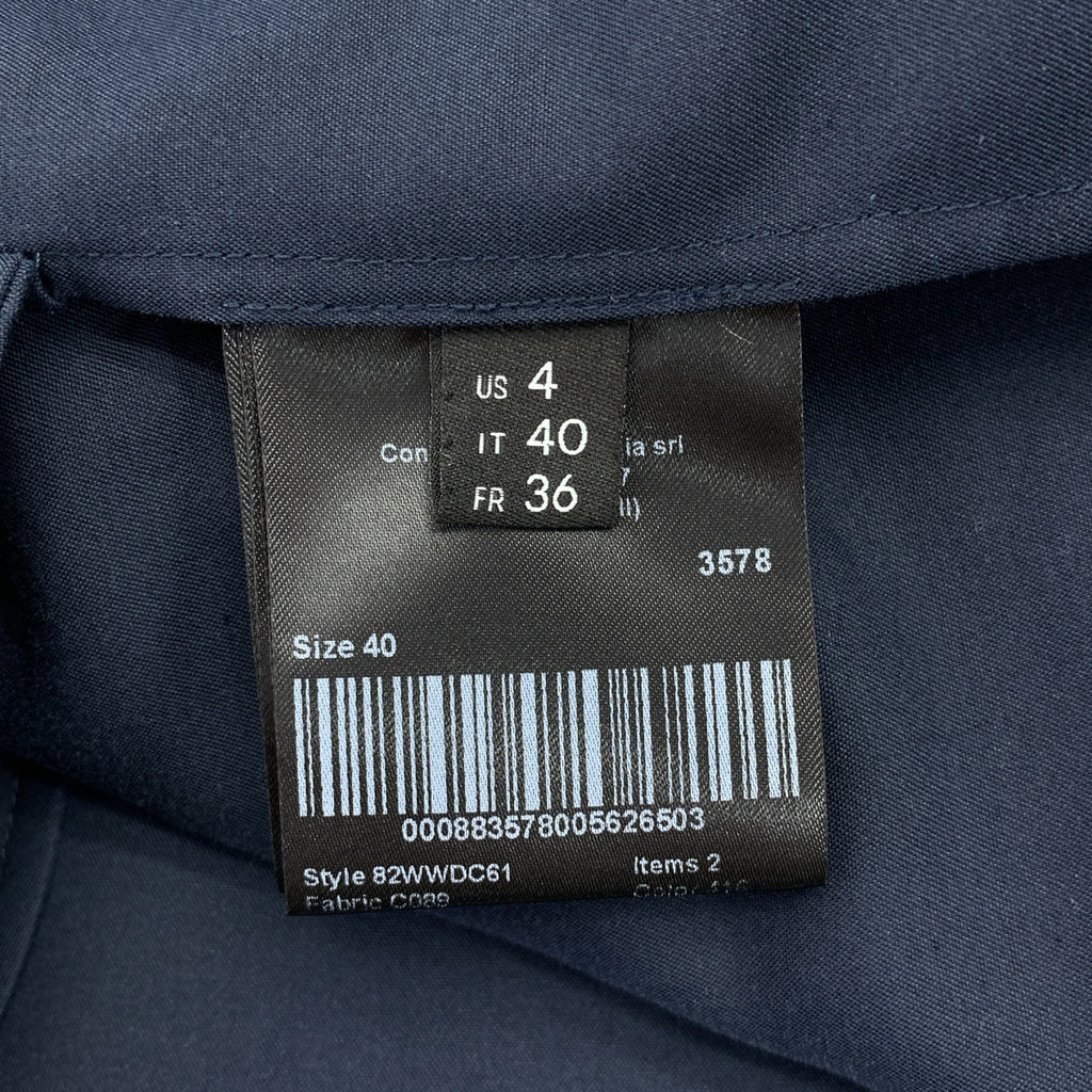 【美品】  CALVIN KLEIN / カルバンクライン | ジップ プルオーバー ワンピース | 36 | ネイビー | レディース