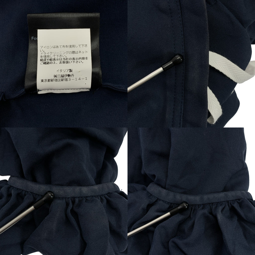 【美品】  CALVIN KLEIN / カルバンクライン | ジップ プルオーバー ワンピース | 36 | ネイビー | レディース