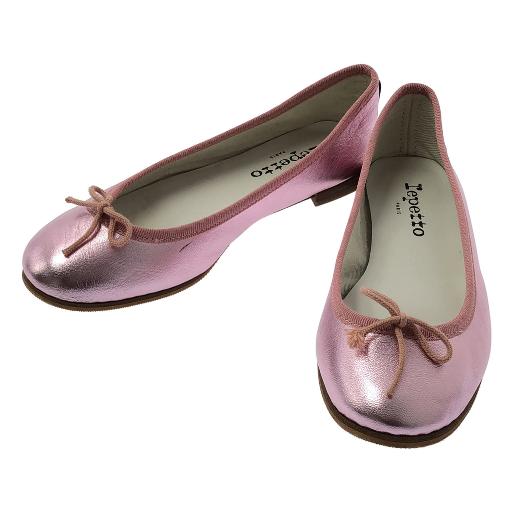 Repetto 皮革絲帶平底鞋，粉紅色，女款，35 碼