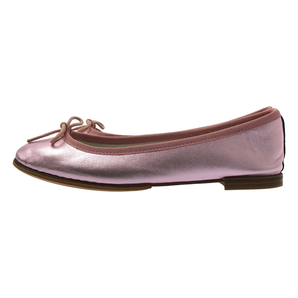 Repetto 皮革絲帶平底鞋，粉紅色，女款，35 碼