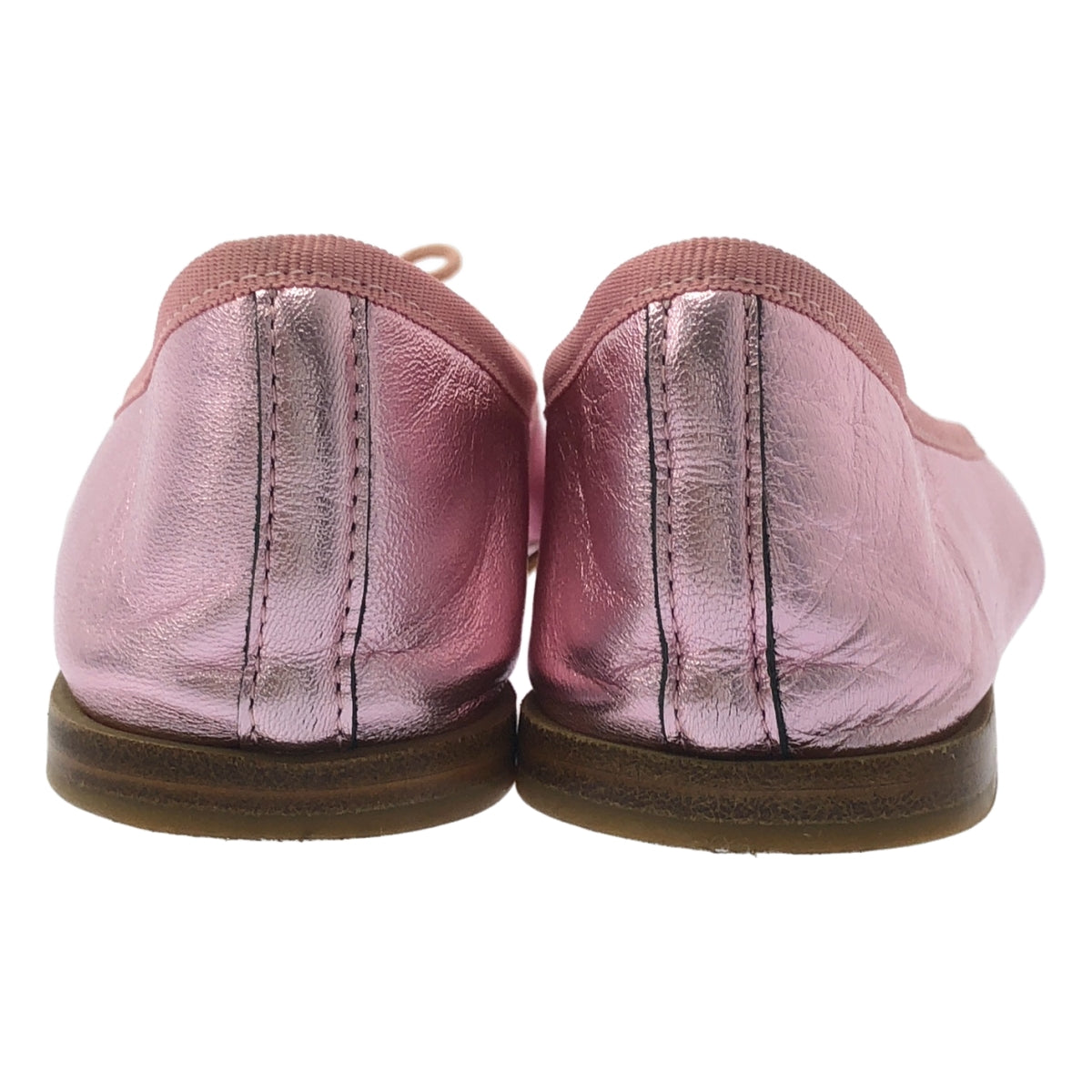 Repetto 皮革絲帶平底鞋，粉紅色，女款，35 碼