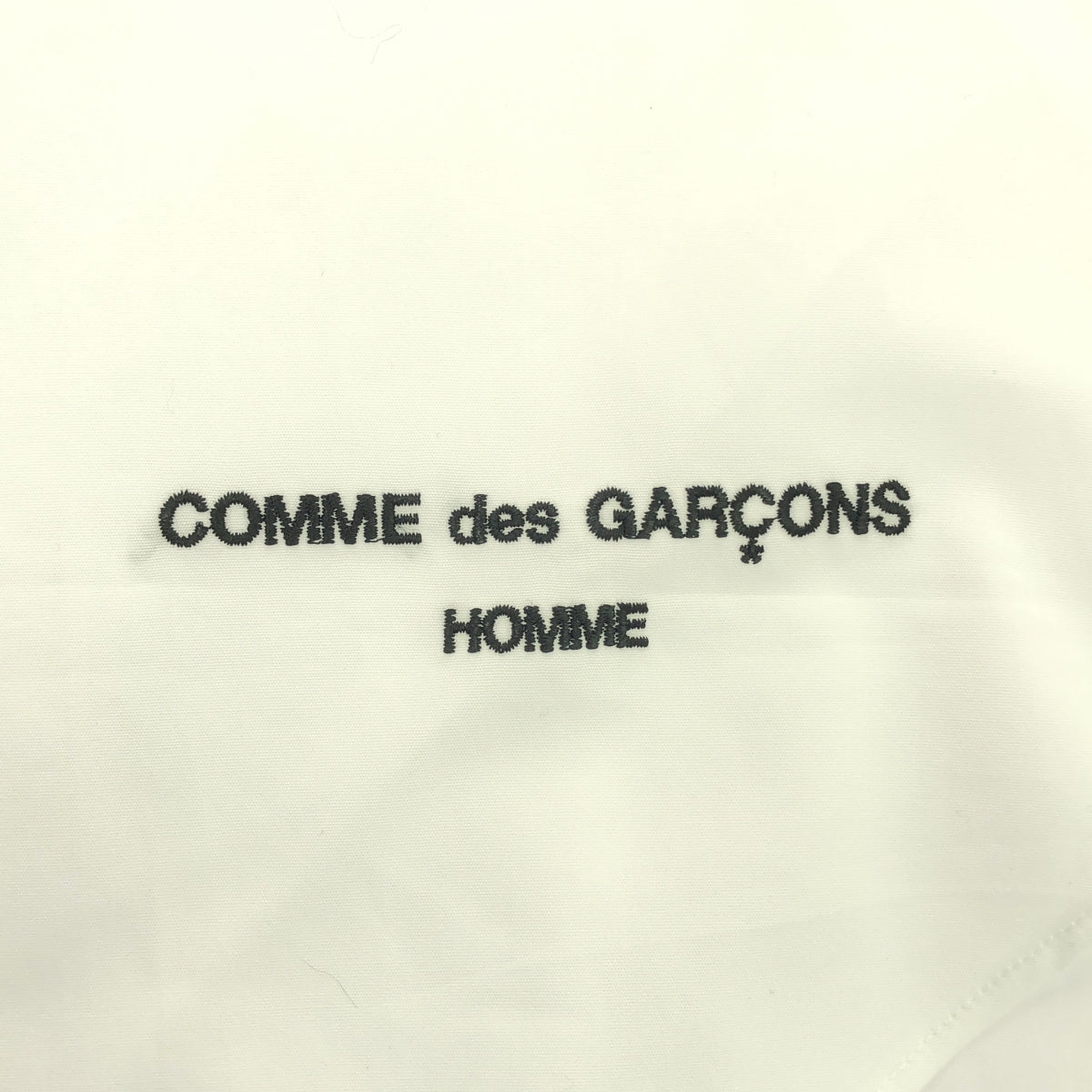 【미품】 COMME des GARCONS HOMME / 콤데 갤슨 옴므 | 2024SS | 코튼 브로드 S / S 셔츠 | S | 화이트 | 남성