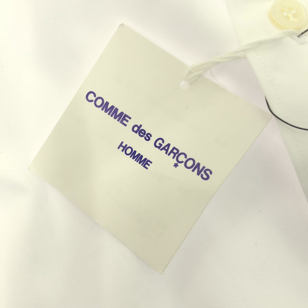 【미품】 COMME des GARCONS HOMME / 콤데 갤슨 옴므 | 2024SS | 코튼 브로드 S / S 셔츠 | S | 화이트 | 남성