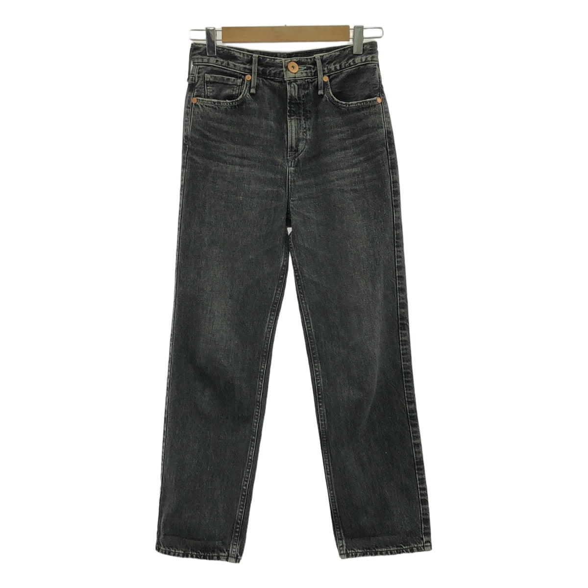 upper hights / アッパーハイツ | THE MINE / ダメージ加工 ブラックデニムパンツ | 22 | グレー系 | レディース