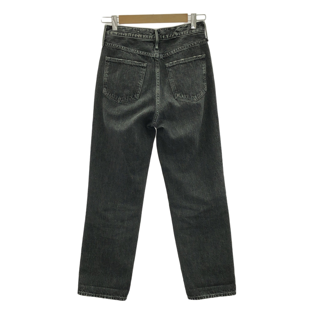 upper hights / アッパーハイツ | THE MINE / ダメージ加工 ブラックデニムパンツ | 22 | グレー系 | レディース