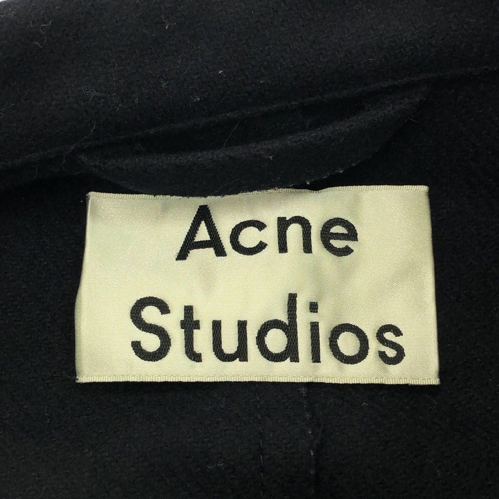 Acne Studios | ALEKA WOOL 腰繩羊毛長版大衣 | 34 |海軍 |女性的