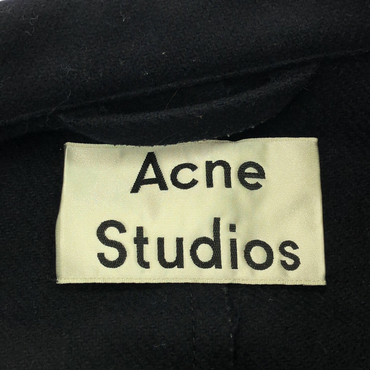 Acne Studios / アクネストゥディオズ | ALEKA WOOL ウエストコード ウール ロングコート | 34 | ネイビー | レディース