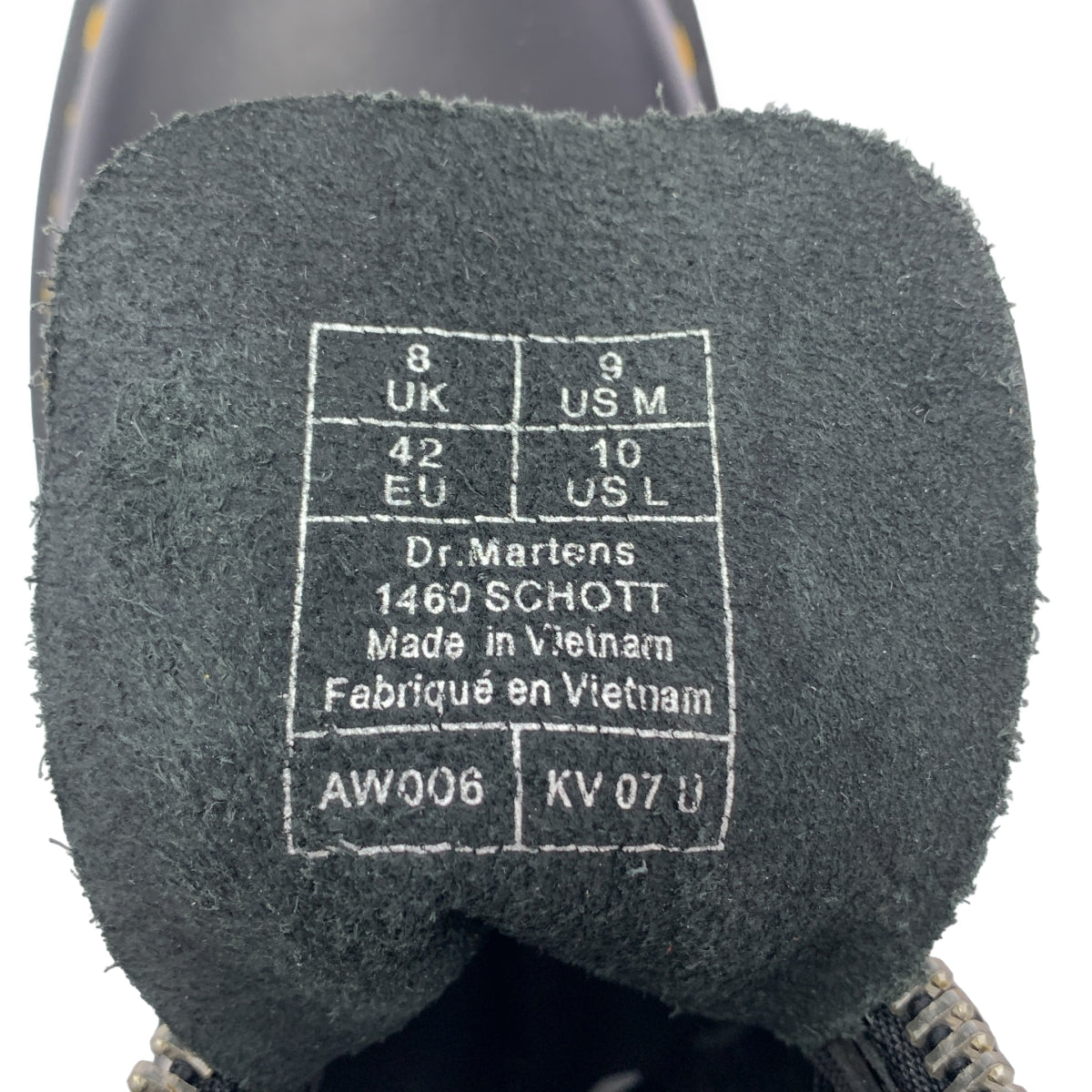 SCHOTT / Schott | x Dr. Martens 1460 8孔繫帶靴 | UK8 | 男款