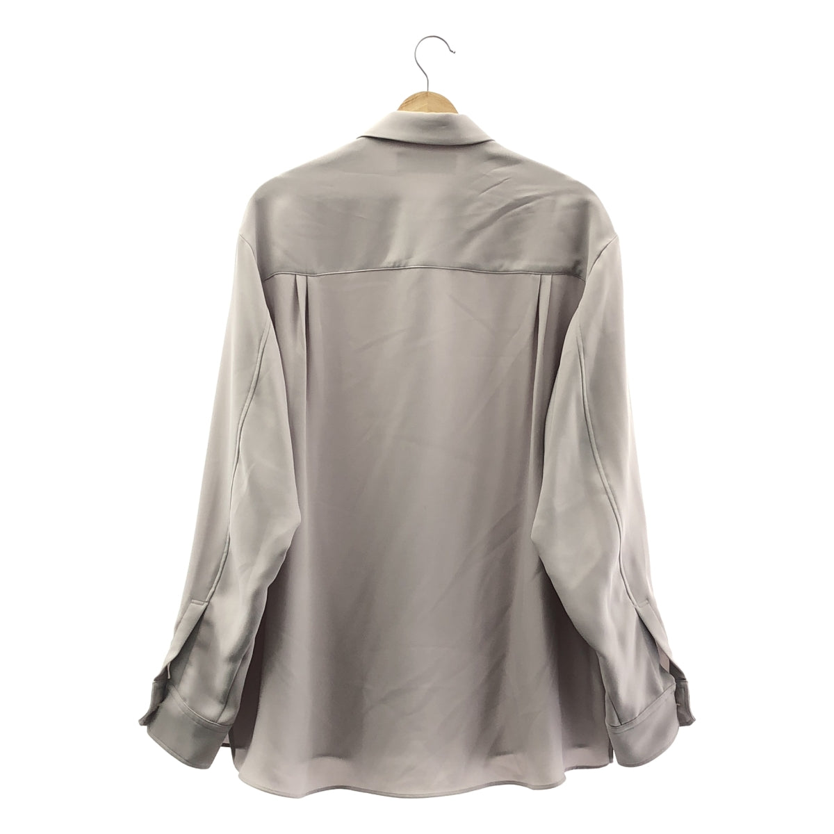 CULLNI | 2024SS | 雙緞下巴扣襯衫 | 尺寸 2 | 淺灰色 | 男款