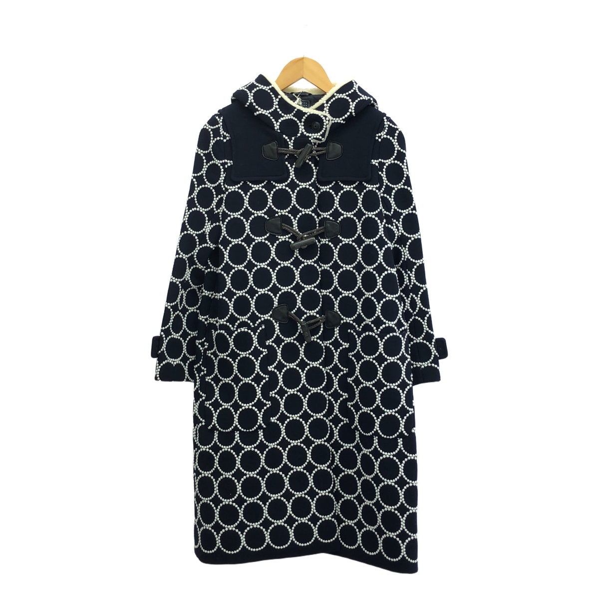 [品相良好] mina perhonen | 鈴鼓粗呢大衣 | 38 | 海軍藍 | 女款