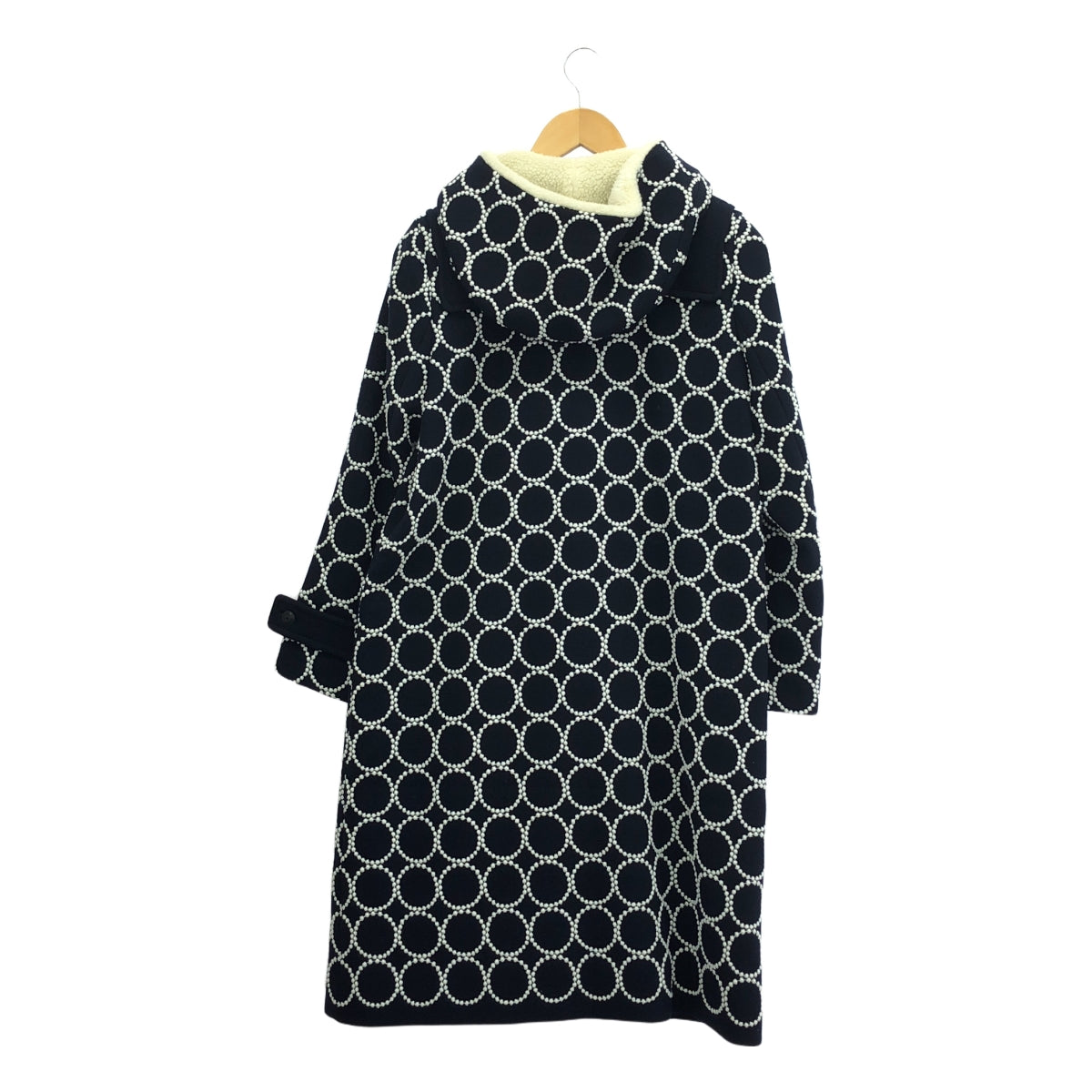 [品相良好] mina perhonen | 鈴鼓粗呢大衣 | 38 | 海軍藍 | 女款