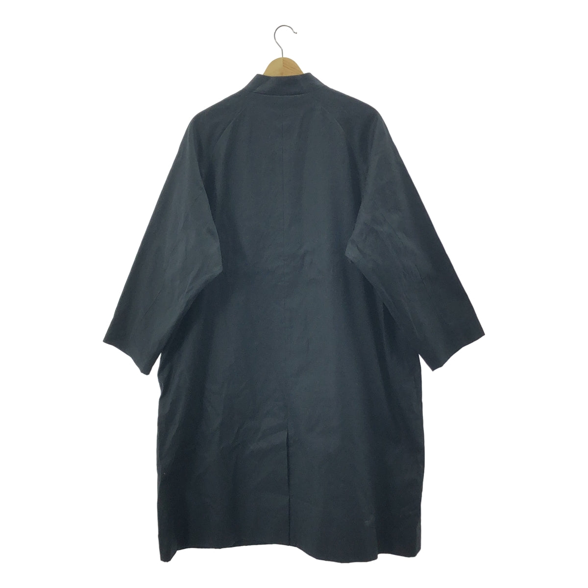 atelier naruse / アトリエナルセ | 2024AW | FORMAL cotton stand collar coat フォーマル コットン スタンドカラー コート | 2 | ブラック | レディース