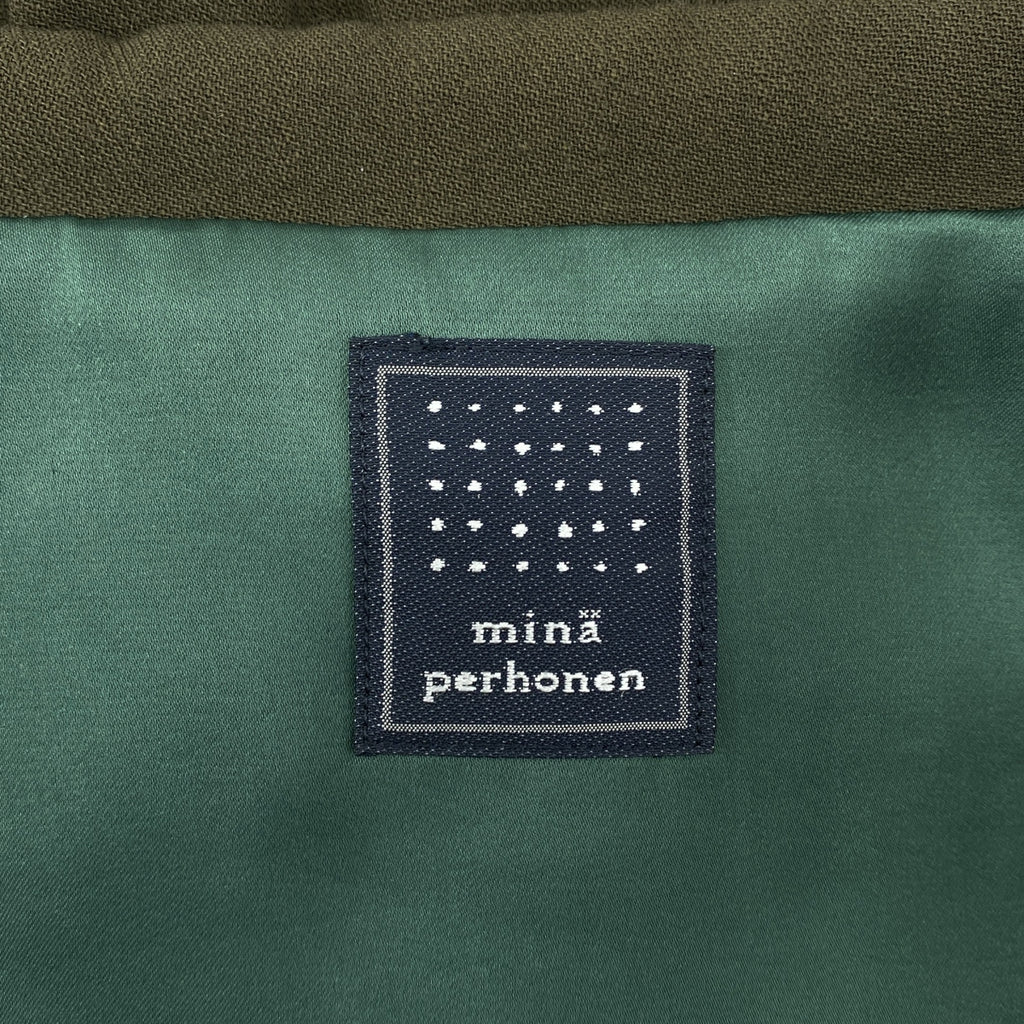 mina perhonen / ミナペルホネン | 2022AW | forest tile / フォレストタイル エンブロイダリー ポケット付き オーバー ドレス ワンピース / 総裏地 | 36 | レディース