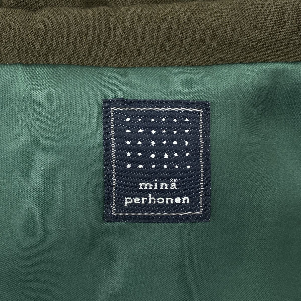 mina perhonen / ミナペルホネン | 2022AW | forest tile / フォレストタイル エンブロイダリー ポケット付き オーバー ドレス ワンピース / 総裏地 | 36 | レディース