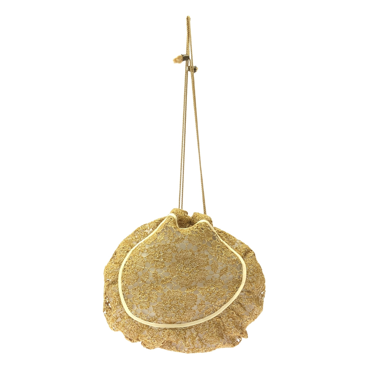 HOUGA / 草編包 / 抽繩透明手提包 | 米色 | 女款