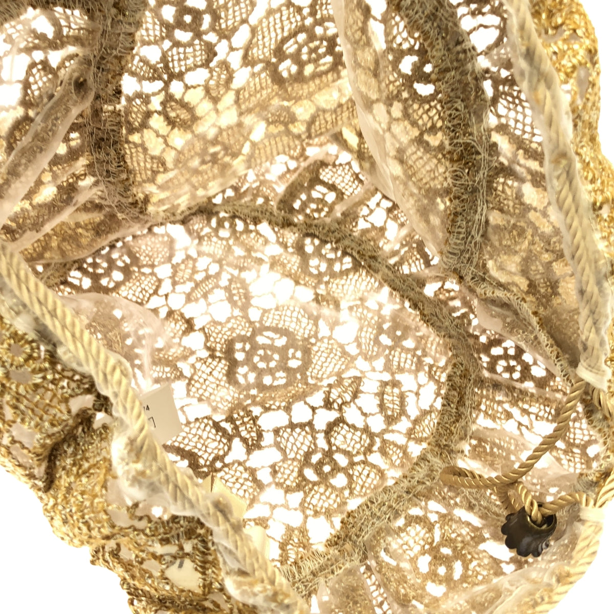 HOUGA / 草編包 / 抽繩透明手提包 | 米色 | 女款