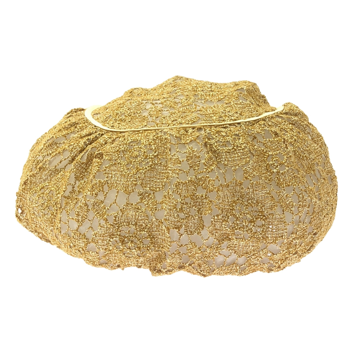 HOUGA / 草編包 / 抽繩透明手提包 | 米色 | 女款