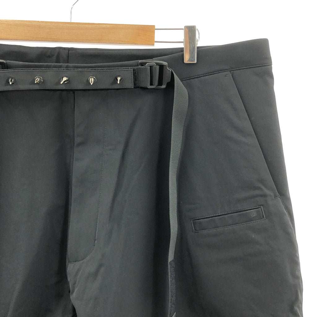 【新品】  ACRONYM / アクロニウム | 2024SS | P17-DS SCHOELLER DRYSKIN WEB BELT TROUSER WIDE FIT ワイドフィット ドライスキン ウェブベルト トラウザーパンツ | L | ブラック | メンズ