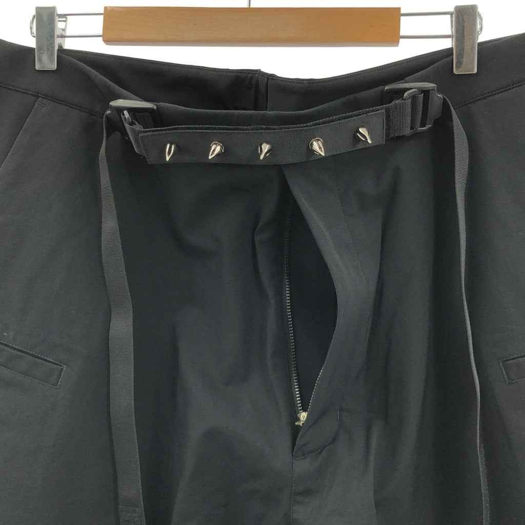 【新品】  ACRONYM / アクロニウム | 2024SS | P17-DS SCHOELLER DRYSKIN WEB BELT TROUSER WIDE FIT ワイドフィット ドライスキン ウェブベルト トラウザーパンツ | L | ブラック | メンズ