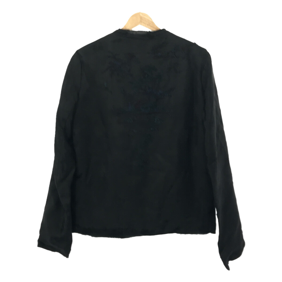 By Walid | Silk Real Fur Embroidered Jacket | Black | Men's