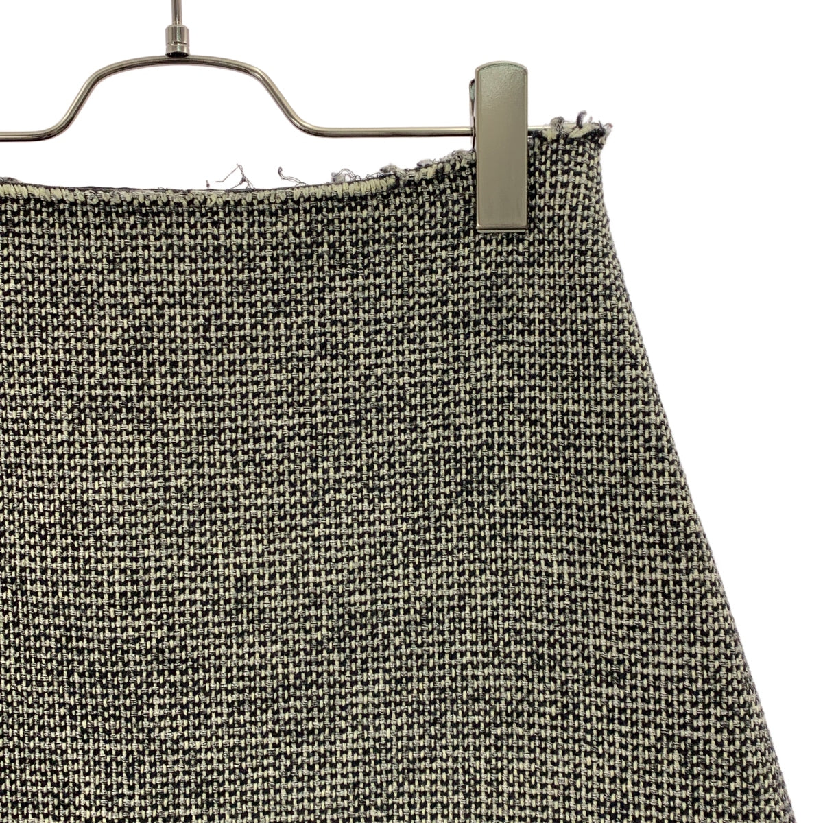 Maison Margiela / メゾンマルジェラ | 2016AW | ウール ツイード カットオフ サイドジップ スカート / 裏地付き | 38 | レディース