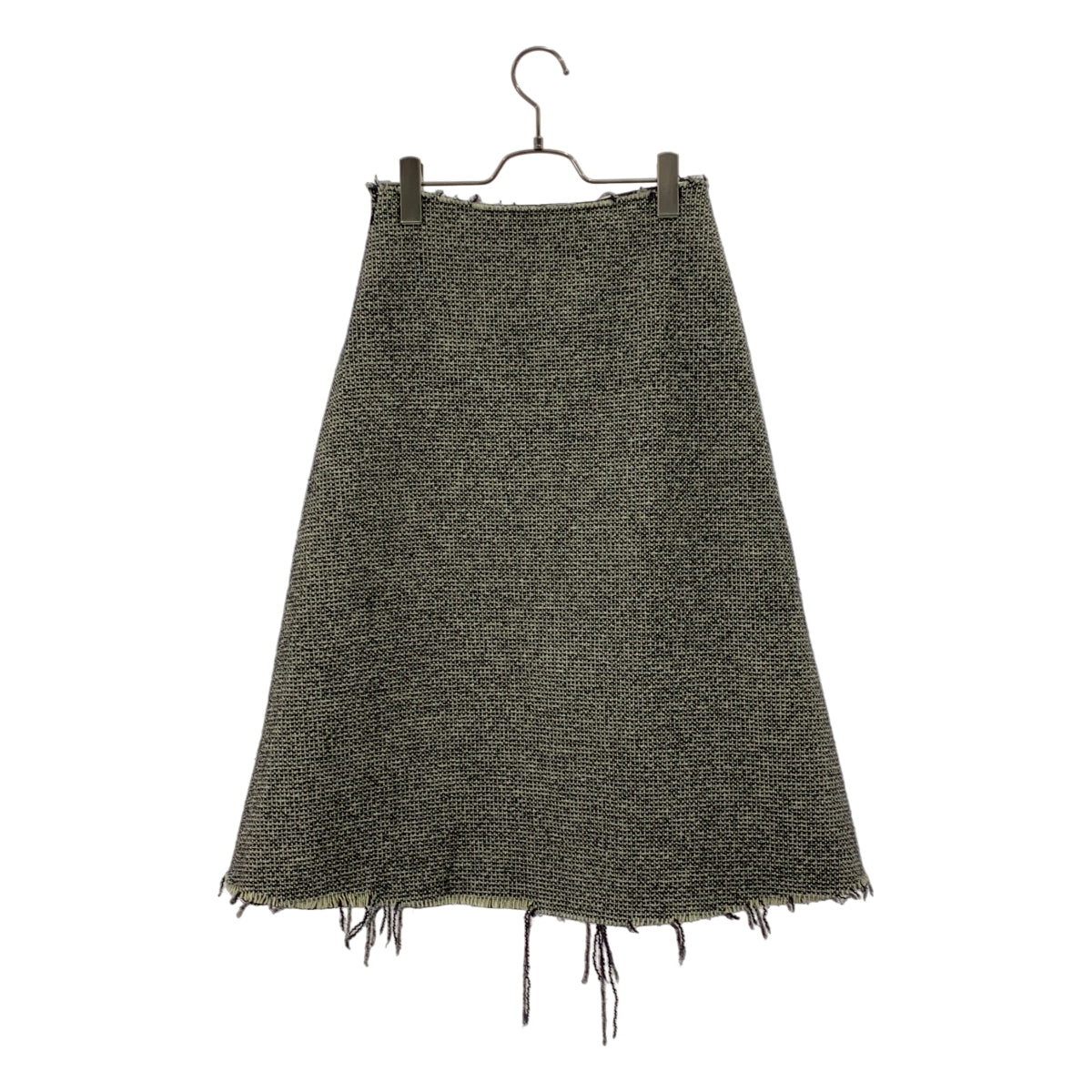 Maison Margiela / メゾンマルジェラ | 2016AW | ウール ツイード カットオフ サイドジップ スカート / 裏地付き | 38 | レディース