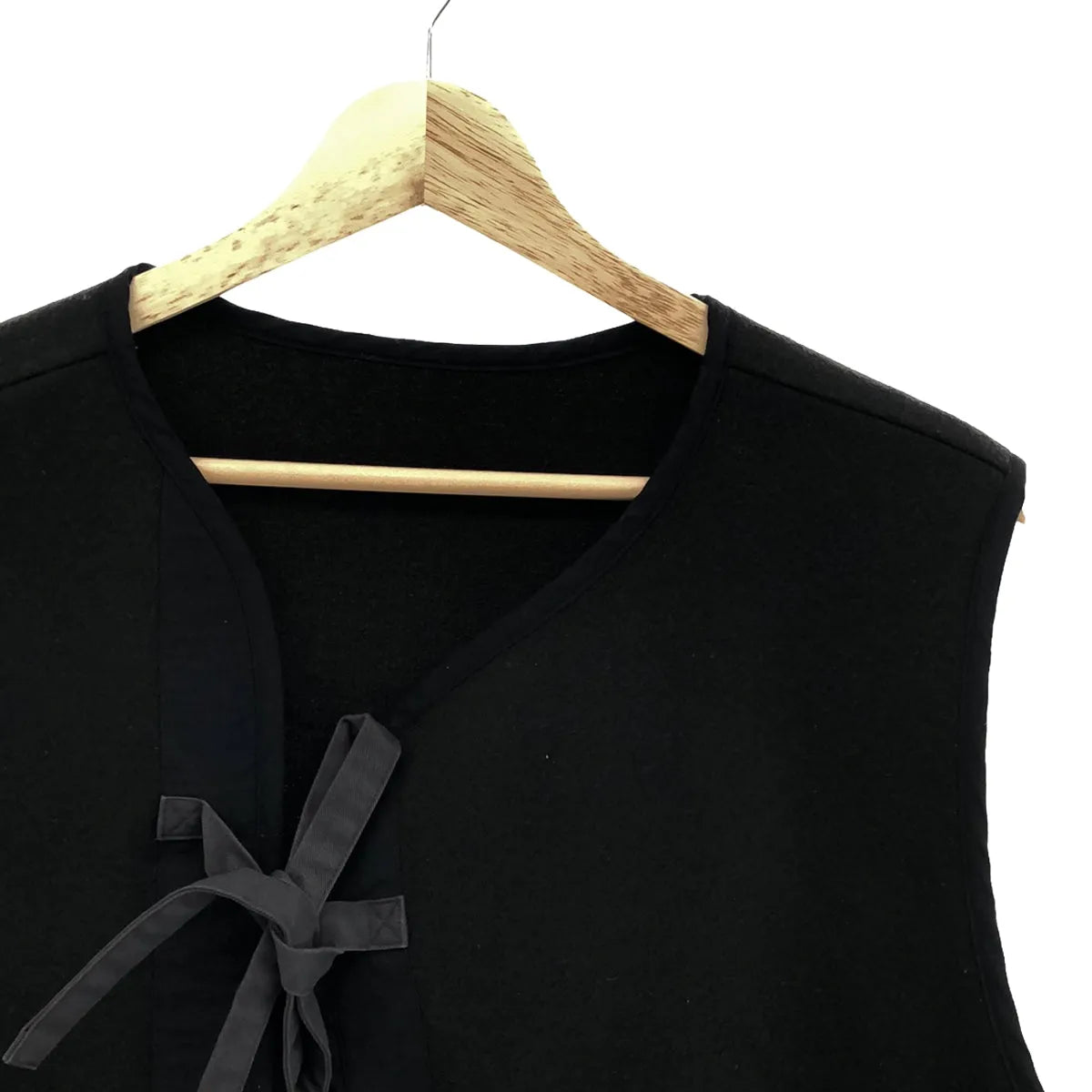 sirone / シロネ | パイピング テープリボンベスト | ブラック/ネイビー | レディース