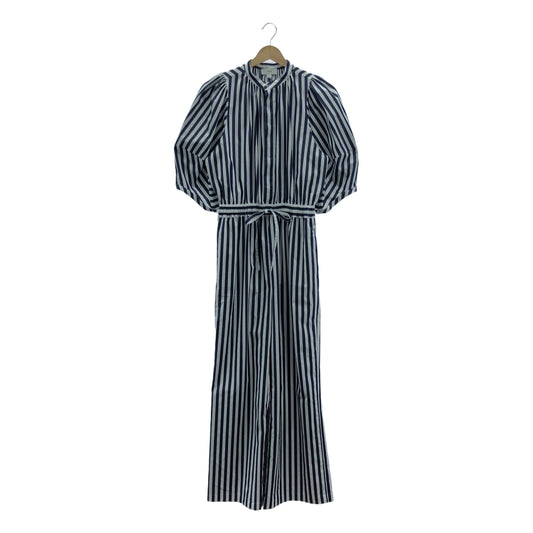 HYKE | 2023SS | STRIPED BALOON SLEEVE JUMPSUIT Striped All-in-One | 1 | Women's