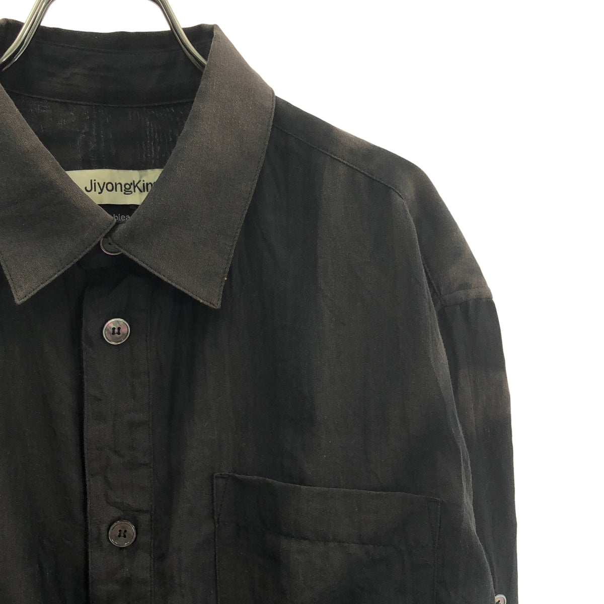 JiyongKim / 지용김 | 2025SS | 오버 실루엣 셔츠 | M | 블랙 | 남성