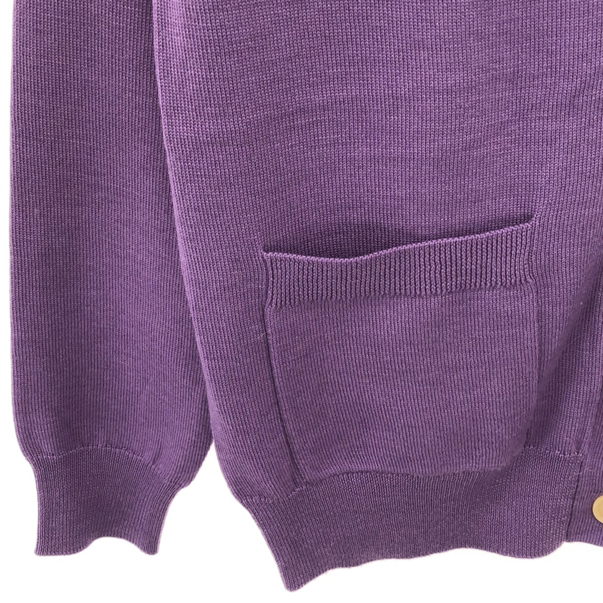 [Good Condition] DEMY BY DEMYLEE | Wool high gauge V-neck knit cardigan | XS | Purple | Women's