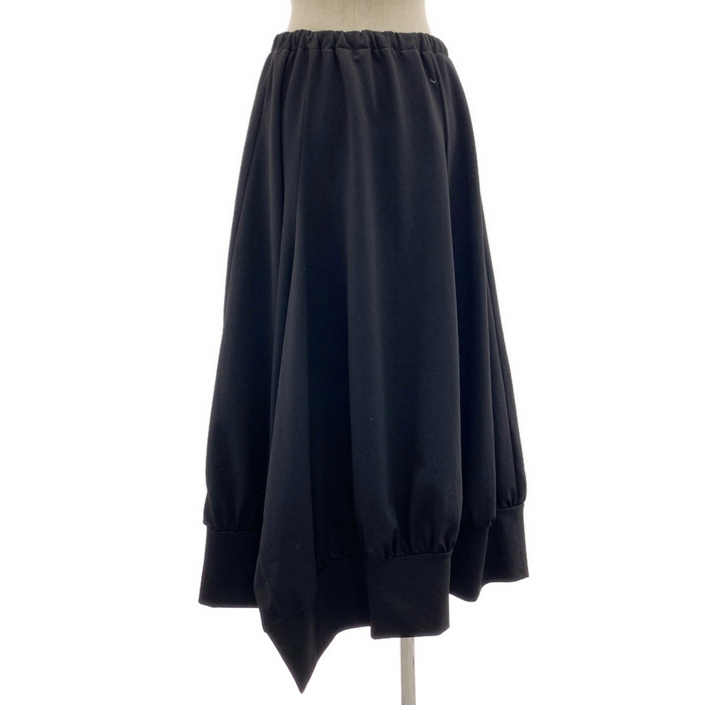 Yohji Yamamoto REGULATION | 聚酯褶皺長裙 | 2碼 | 黑色 | 女款