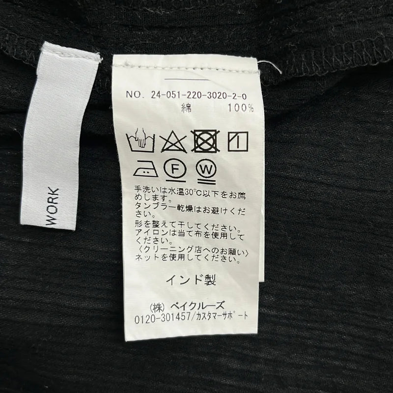 Framework / フレームワーク | 2024SS | クレープヘンリーネックブラウス |