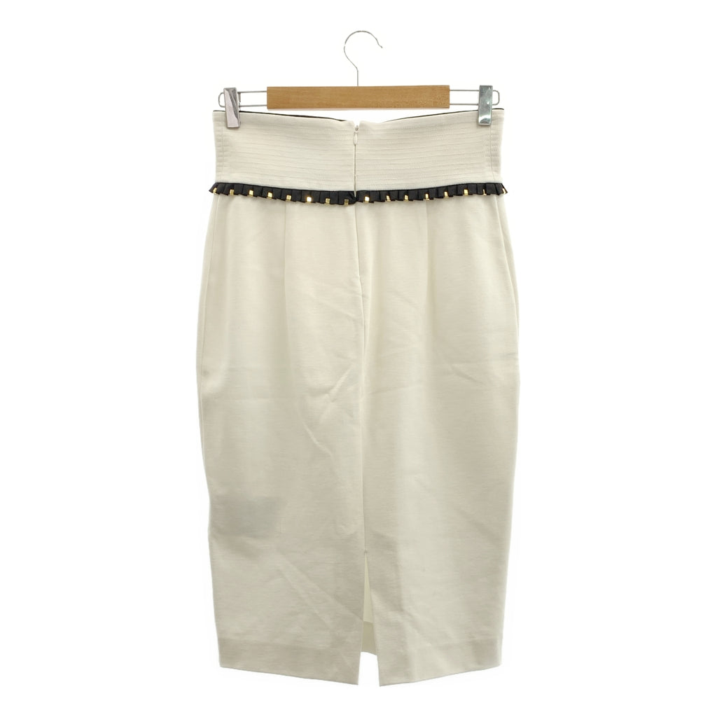 Roberto Cavalli | 荷葉邊標誌牌後拉鍊半身裙 | 尺寸 42 |