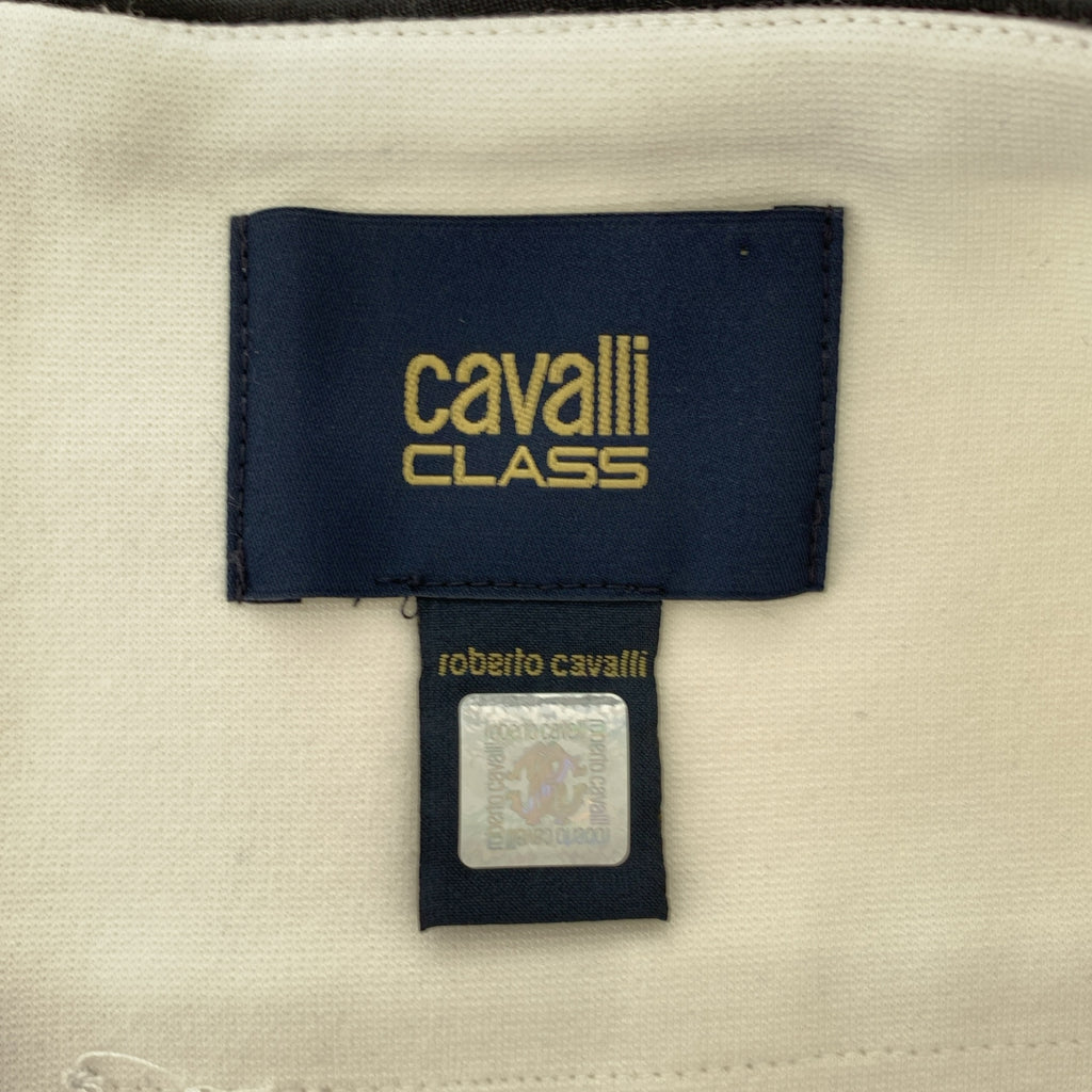 Roberto Cavalli | 荷葉邊標誌牌後拉鍊半身裙 | 尺寸 42 |